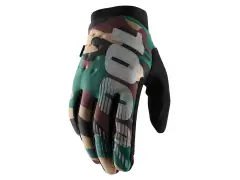 100 Percent "Brisker Cold Weather" Gloves - Camo/Black 100 Percent "Brisker Cold Weather" Gloves - Camo/Black
