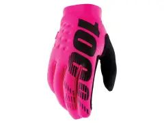 100 Percent "Brisker Cold Weather" Gloves - Neon Pink/Black 100 Percent "Brisker Cold Weather" Gloves - Neon Pink/Black
