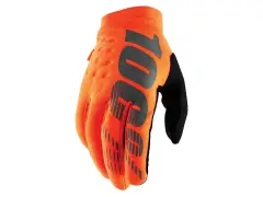 100 Percent "Brisker Cold Weather" Gloves - Orange/Black 100 Percent "Brisker Cold Weather" Gloves - Orange/Black