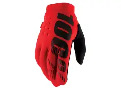 100 Percent "Brisker Cold Weather" Gloves - Red/Black 100 Percent "Brisker Cold Weather" Gloves - Red/Black