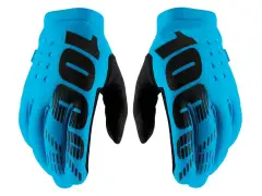 100 Percent "Brisker Cold Weather" Gloves - Turquoise/Black 100 Percent "Brisker Cold Weather" Gloves - Turquoise/Black