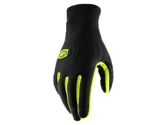 100 Percent "Brisker Xtreme" Gloves - Black/Fluo Yellow 100 Percent "Brisker Xtreme" Gloves - Black/Fluo Yellow