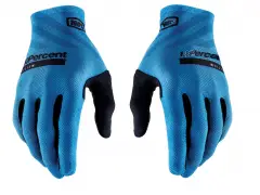 100 Percent "Cognito" Gloves - Blue/Black 100 Percent "Cognito" Gloves - Blue/Black