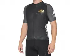 100 Percent "Exceeda Jersey" Zipp T-Shirt - Black/Charcoal 100 Percent "Exceeda Jersey" Zipp T-Shirt - Black/Charcoal