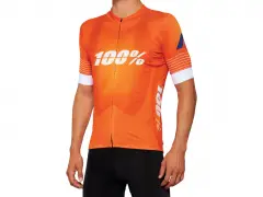 100 Percent "Exceeda Jersey" Zipp T-Shirt - Orange 100 Percent "Exceeda Jersey" Zipp T-Shirt - Orange