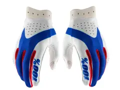100 Percent "iTrack" Handschuhe - White/Blue 100 Percent "iTrack" Handschuhe - White/Blue