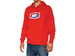 100 Percent "Official" Zipper - Red 100 Percent "Official" Zipper - Red