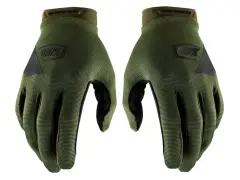 100 Percent "Ridecamp" Gloves - Army Green/Black 100 Percent "Ridecamp" Gloves - Army Green/Black