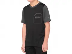 100 Percent "Ridecamp Youth" Jersey T-Shirt - Black/Charcoal (Kids) 100 Percent "Ridecamp Youth" Jersey T-Shirt - Black/Charcoal (Kids)