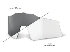 100 Percent "Speedcraft SL" Sunglasses Replacement Lens (photochromic) 100 Percent "Speedcraft SL" Sunglasses Replacement Lens (photochromic)