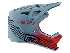 100 Percent "Status BMX/Downhill" Fullface Helmet - Caltec/Grey/Red 100 Percent "Status BMX/Downhill" Fullface Helmet - Caltec/Grey/Red
