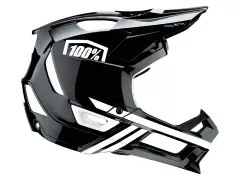 100 Percent "Trajecta BMX/Downhill" Fullface Helmet - Black/White 100 Percent "Trajecta BMX/Downhill" Fullface Helmet - Black/White