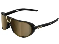 100 Percent "Westcraft" Sunglasses - Soft Gold Mirror Lens / Black 100 Percent "Westcraft" Sunglasses - Soft Gold Mirror Lens / Black