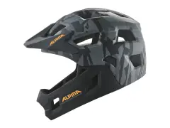 Alpina "Rupi" Fullface Helmet - Black Camo Orange Matt (Kids) Alpina "Rupi" Fullface Helmet - Black Camo Orange Matt (Kids)