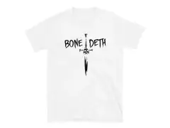 Bone Deth "Dagger" T-Shirt - White Bone Deth "Dagger" T-Shirt - White