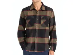 Brixton "Bowery Flannel" Shirt - Heather Grey/Charcoal Brixton "Bowery Flannel" Shirt - Heather Grey/Charcoal