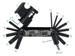 Contec "Pocket Gadget F22 Stealth" Multi Tool Contec "Pocket Gadget F22 Stealth" Multi Tool