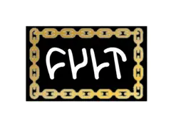 Cult "Chain Logo" Sticker - Black/Gold Cult "Chain Logo" Sticker - Black/Gold