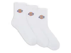 Dickies "Valley Grove Mid" Socks (3 Pair) - White Dickies "Valley Grove Mid" Socks (3 Pair) - White