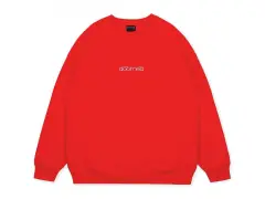 Doomed Brand "Doomerton Sweater" Pullover - Red Doomed Brand "Doomerton Sweater" Pullover - Red