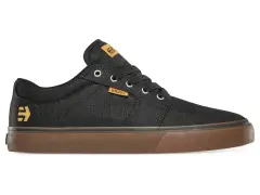 Etnies "Barge LS" Shoes - Black/Gum/Silver Etnies "Barge LS" Shoes - Black/Gum/Silver