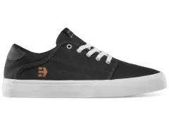 Etnies "Barge Slim" Shoes - Black/White/Silver Etnies "Barge Slim" Shoes - Black/White/Silver