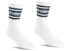 Etnies "Crew" Socks - White/Navy Etnies "Crew" Socks - White/Navy
