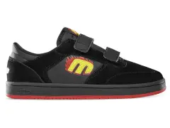 Etnies X Santa Cruz "Little Kids Windrow" Shoes - Black/Red/Black Etnies X Santa Cruz "Little Kids Windrow" Shoes - Black/Red/Black