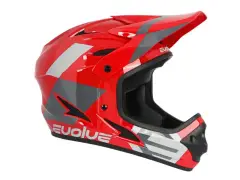 Evolve "Storm" Fullface Helmet - Glossy Red/Grey Evolve "Storm" Fullface Helmet - Glossy Red/Grey
