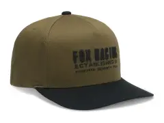 Fox Racing "Warped Snapback" Cap - Olive Green Fox Racing "Warped Snapback" Cap - Olive Green