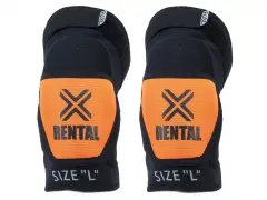 FUSE "Alpha Rental" Knee Pads - Black/Orange FUSE "Alpha Rental" Knee Pads - Black/Orange