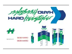 Haro Bikes “1986 Master” Sticker Set Haro Bikes “1986 Master” Sticker Set