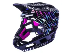 Kali Protectives "DH Invader" Fullface Helmet - Zolt Holo Black Kali Protectives "DH Invader" Fullface Helmet - Zolt Holo Black