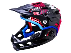 Kali Protectives "Maya Full Face Child" Fullface Helmet - Punk Red Kali Protectives "Maya Full Face Child" Fullface Helmet - Punk Red