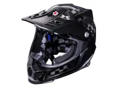 Kali Protectives "Shiva 3.0 Carbon" Fullface Helmet - Solid Gloss Carbon Kali Protectives "Shiva 3.0 Carbon" Fullface Helmet - Solid Gloss Carbon