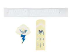 Kink Bikes "Cloud" Decal Stickerset - White Kink Bikes "Cloud" Decal Stickerset - White