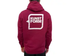 kunstform "Back Logo v2" Hooded Pullover - Bordeaux kunstform "Back Logo v2" Hooded Pullover - Bordeaux