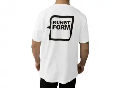 kunstform "Back Logo v2" T-Shirt - White kunstform "Back Logo v2" T-Shirt - White