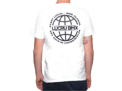 LucruBMX "Global" T-Shirt - White LucruBMX "Global" T-Shirt - White