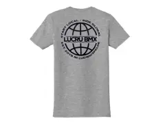 LucruBMX "Global" T-Shirt - Heather Grey LucruBMX "Global" T-Shirt - Heather Grey