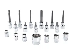 Park Tool "SBS-1.3" Socket and Bit Set - 18 Pieces Park Tool "SBS-1.3" Socket and Bit Set - 18 Pieces