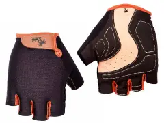 Pedal Palms "Black N Tan" Short Finger Gloves Pedal Palms "Black N Tan" Short Finger Gloves