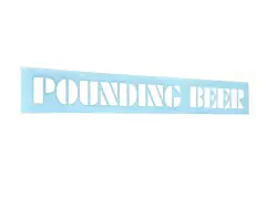 S&M Bikes "Pounding Beer" Sticker S&M Bikes "Pounding Beer" Sticker