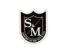 S&M Bikes "Small Shield" Sticker S&M Bikes "Small Shield" Sticker