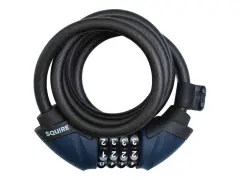 Squire "Flexalok Combi 10 XL" Spiral Cable Lock + Bracket - 180 cm Squire "Flexalok Combi 10 XL" Spiral Cable Lock + Bracket - 180 cm