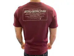 Stay Strong "Authentic Box" T-Shirt - Maroon Stay Strong "Authentic Box" T-Shirt - Maroon