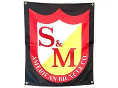 S&M Bikes "Shield" Fabric Banner S&M Bikes "Shield" Fabric Banner