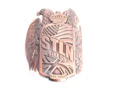 Stolen BMX "10 Year Crest Arched" Steering Tube Badge Stolen BMX "10 Year Crest Arched" Steering Tube Badge