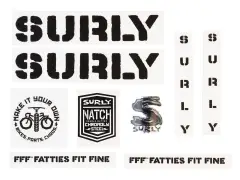 Surly "Overspray" Rahmenaufkleber Set Surly "Overspray" Rahmenaufkleber Set