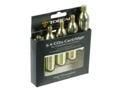 Topeak CO2 Cartridges - 16 g (5 pieces) Topeak CO2 Cartridges - 16 g (5 pieces)